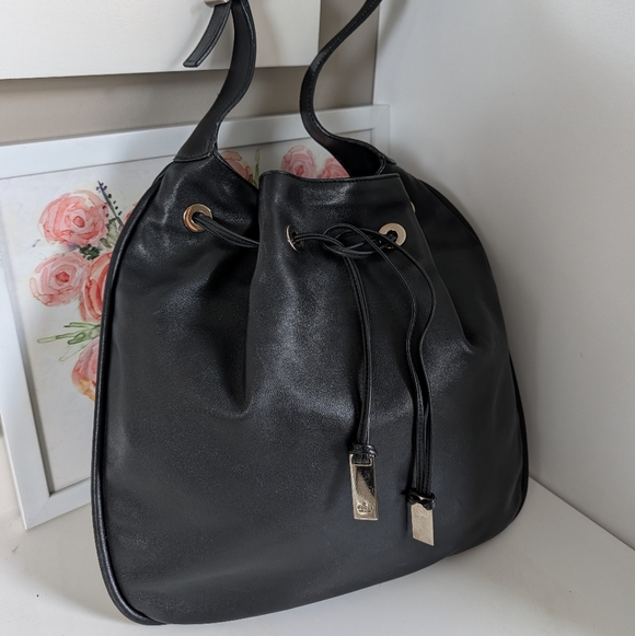 🖤 Vintage Y2K Gucci 001-4030 Genuine Smooth Leather Shoulder Satchel Bag, Black - Picture 5 of 16